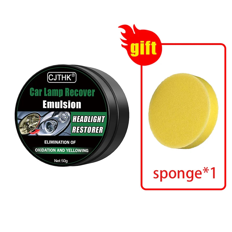 Car Headlight Restoration Polishing Kits Headlamp Scratch Remover Repair Cleaning Paste Remove Oxidation Headlight Polish Liquid